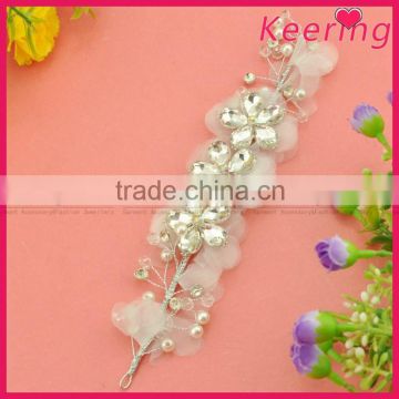 2015 fashion beads and rhinestone wholesale hair accessories in China WHD-014