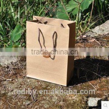 packaging printing brown paper bag with handles