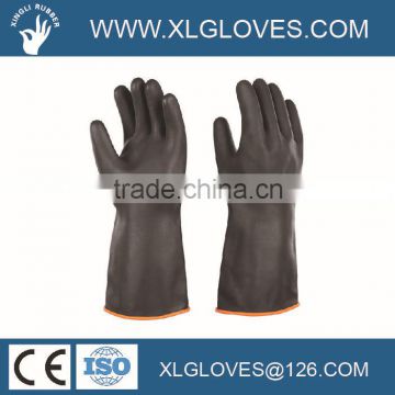 Black Industrial Rubber(latex) Glove/Chemical gloves