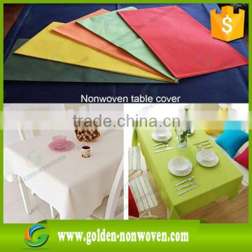 100% pp nonwoven fabric for table cloth, made in china table cloth for outdoor use to Italy market