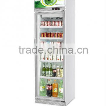 one glass door top mount beverage cooler display showcase