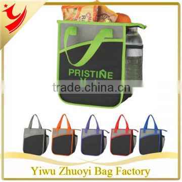 Deluxe Outdoor Insulated lunch Bag with Bottle Holder for Promotion