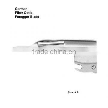 Fiber Optic Laryngoscope German Foregger Blade With Inter changeable tube Size. 1