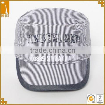 6 panel 100% cotton soft striped custom baby hat