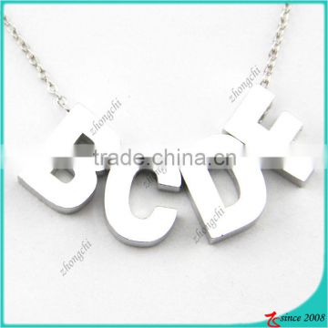Charm Personalized Lower Case Letter Pendant Necklace