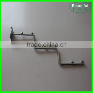 Curved Wire Shelf Hanging Hook for Slat Wall