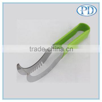 stainless steel watermelon slicer with PVC handle 2016 hot kitchen ware