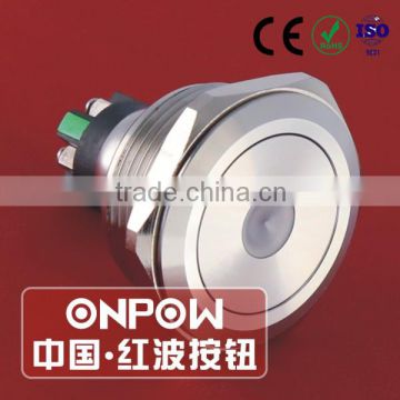 30 Years Industry Leader ONPOW Metal Push Button Switch GQ30-L-11D/S Dia. 30mm stainless steel dot illuminated IP65 CE ROHS