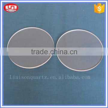 round flat clear quartz glass plate for sale