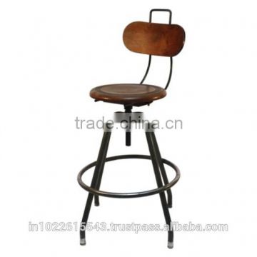 Industrial bar chair , vintage industrial cafe chair