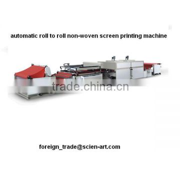 Automatic roll to roll non woven printing machine