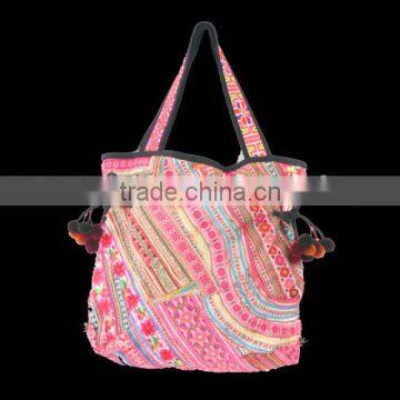 Vintage Patchwork Hill Tribe Large Bag