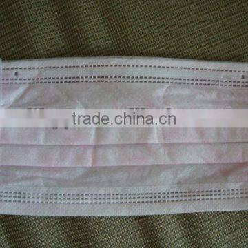 pink non-woven face mask ND00A