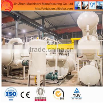 continuous Tyre/PE pyrolysis equipment machinery for waste plastic to oil Used Tire Recycling Machine for sale