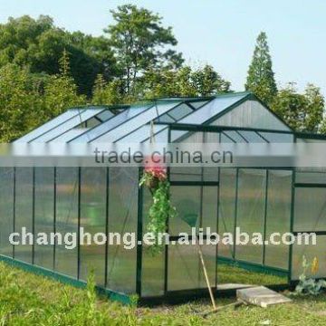 10*16ft aluminum greenhouse with spring clips