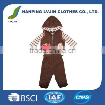 Wholesale High Quality Spring Autumn 3PCS/Set Newborn Infant Baby Boy Girl Suits Baby Clothing Sets