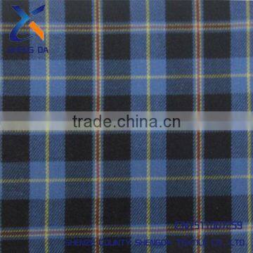 cotton plaid pattern flannel shirt fabric
