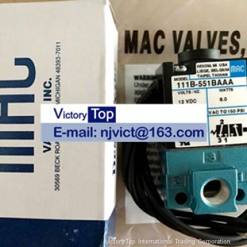 MAC 111B-551BAAA valves