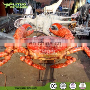 Fiberglass Large Crab Statue for Sea Food Restaurant Outdoor Decor