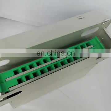 Rack Mount Type ODF Unit Box Outdoor Optical Fiber Distribution Frame With SC FC ST LC Adapter