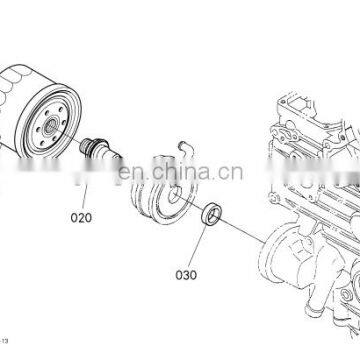 16414-3243-0 HH164-3243-0 cartridge oil filter for v2003 engine spare parts