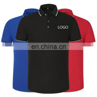 high quality  plus size breathable mens tshirts embroidered logo 100% cotton polo shirt