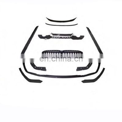 Front Car Grille Side Skirt Lower Lips Retrofit Accessories Car Assembly For BMW 4S G20 MP Style 2019+
