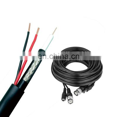 Coaxial RG59 2C Siamese Cable CCTV Camera cable with BNC DC Connector