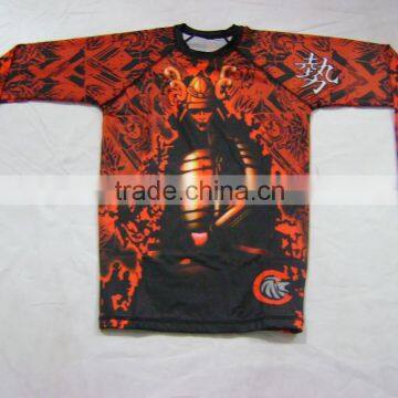 CUSTOM MADE LONG SLEEVES Rash Guard SUBLIMATED