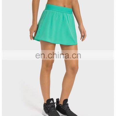 Wholesale Quick Dry Good Quality With Side Pocket Shorts 2 In 1 Mini Tennis Yoga Skirt Women Gym Golf Dance Wear Outdoor Skirt