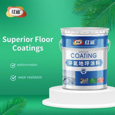 Water based floor paint, epoxy self-leveling floor engineering, corrosion and impact resistant factory supply