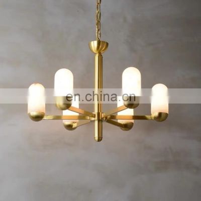 large led brass gold dining living room chandeliers hotel luxury pendant light