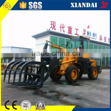 2.0ton grass grabber wheel loader with CE approved and optional attachments