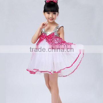 Promotion price bubble skirt flower girl dress flower girl baby party dresses (rose/ gold/ pink/ green)