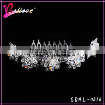 Hair jewelry wholesale diamond flower hair comb chinese wedding hair accessories