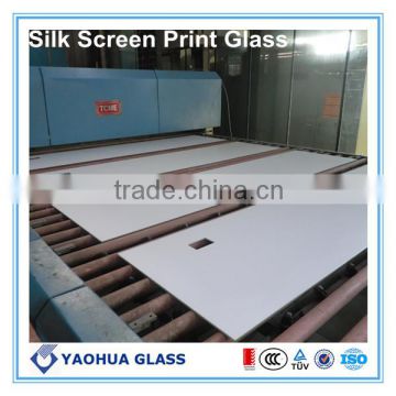 silkscreen tempered glass for kitchen decoration (CCC ISO9001 EN12150)