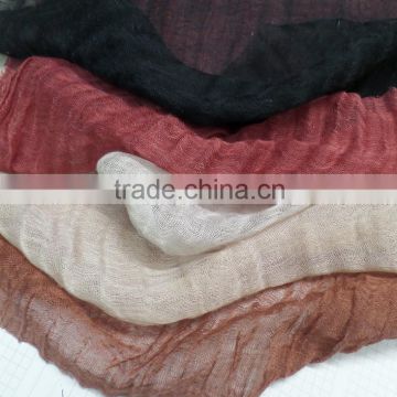 Ultra-thin high-end natural linen cotton crepe mechanism