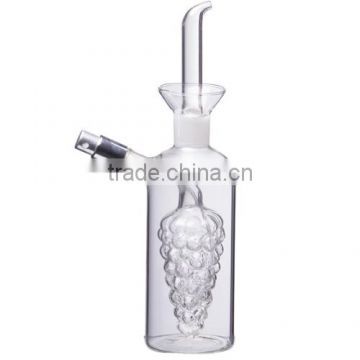 Borosilicate glass oil and vinegar bottle with sprayer, 435ml.