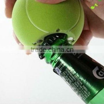 2014 football round shaped Sound beer bottle opener for promotion