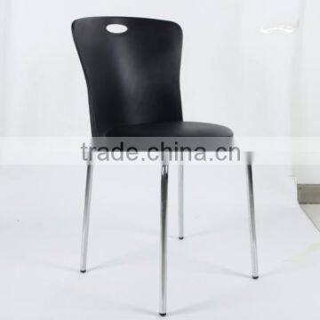 wholesale STACKABLE plastic armless restaurant dining chairs with soft pad1054A