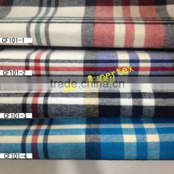 21*21 80*70 100% cotton flannel fabric for 2015 women and men's shirt with ready bulk