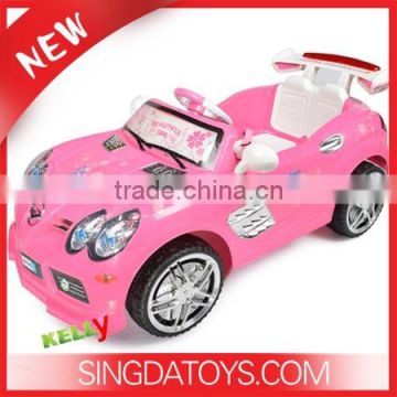 New Coming Simulation 4 Channel Remote Control Girls Pink Ride on Car