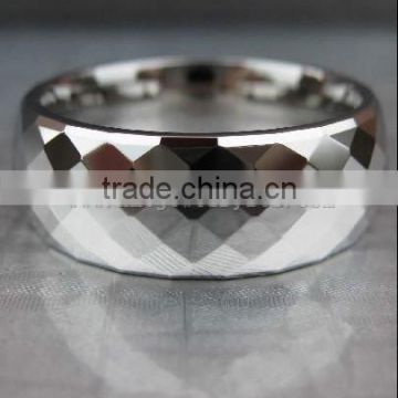 Cobalt Chrome Diamond Cut Wedding Band Ring