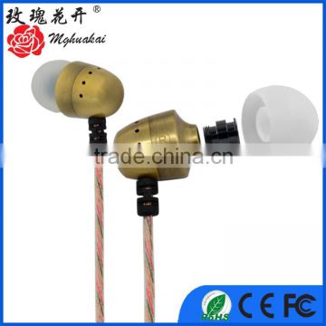 For Mobile Phone Rope Cord Custom Branded In-Ear Headset Bronze