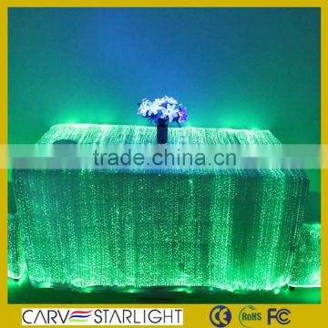 Luminous table cloth for wedding light up table cloth with led lights