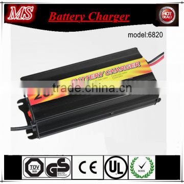 2A portable universal 3 stage battery charger