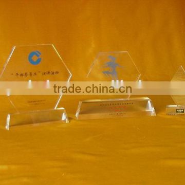 High quality unique acrylic awards with picture frame