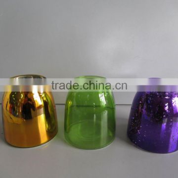 COLORFUL GLASS VASE USED HOME DECORATION