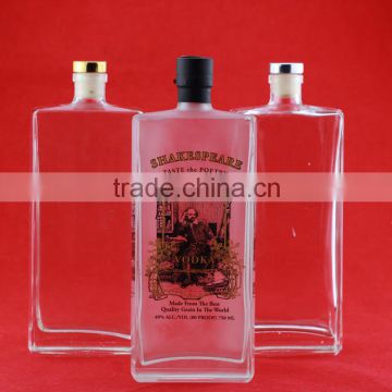 2016 factory price our brand liquor bottle agave 750ml bottles rum transparent bottles