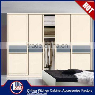 Laminate bedroom wardrobe designs frameless mirror closet doors